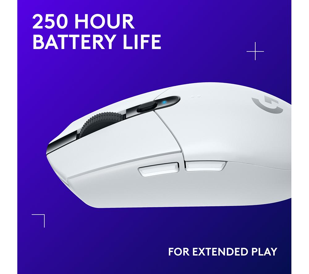 Ratón óptico inalámbrico para gaming LOGITECH G305 Lightspeed - Blanco