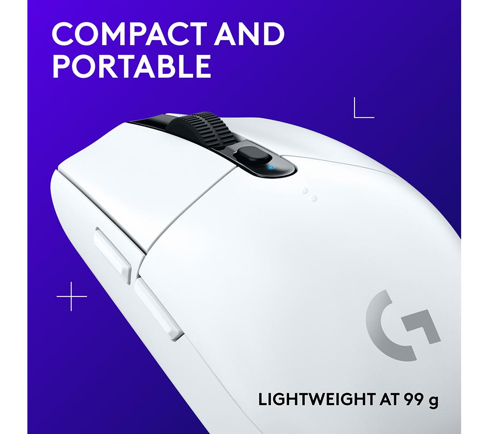 Ratón óptico inalámbrico para gaming LOGITECH G305 Lightspeed - Blanco