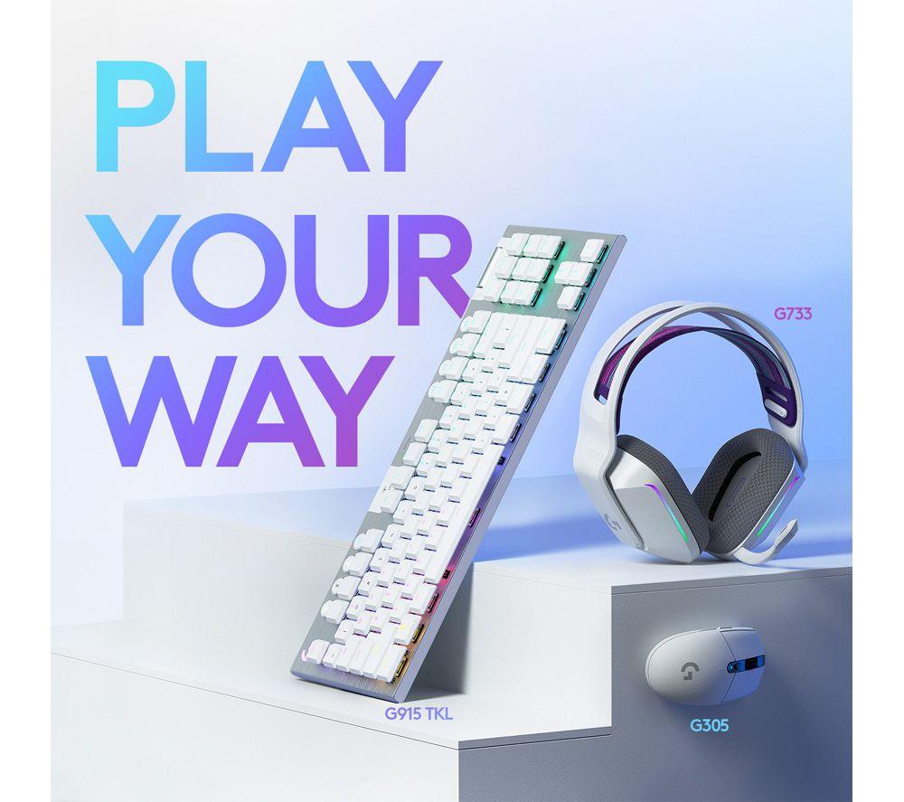 Ratón óptico inalámbrico para gaming LOGITECH G305 Lightspeed - Blanco