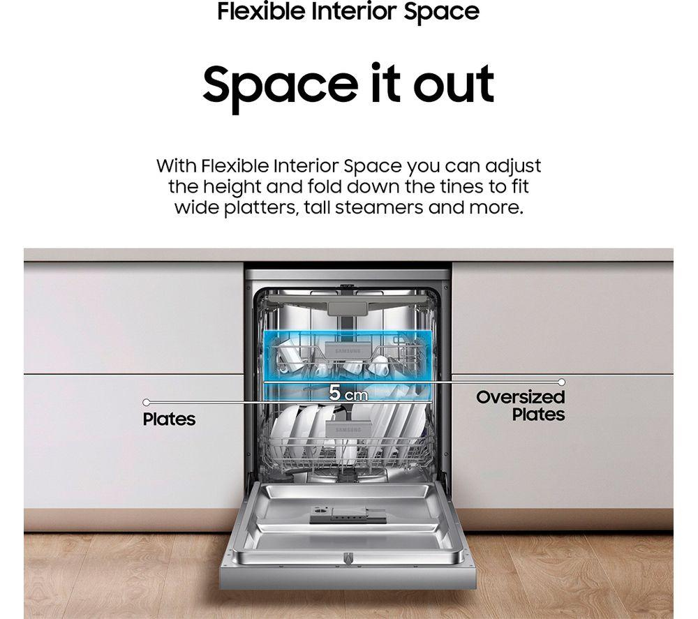 SAMSUNG Series 6 DW60M6050FS Full-size Dishwasher - Stainless Steel