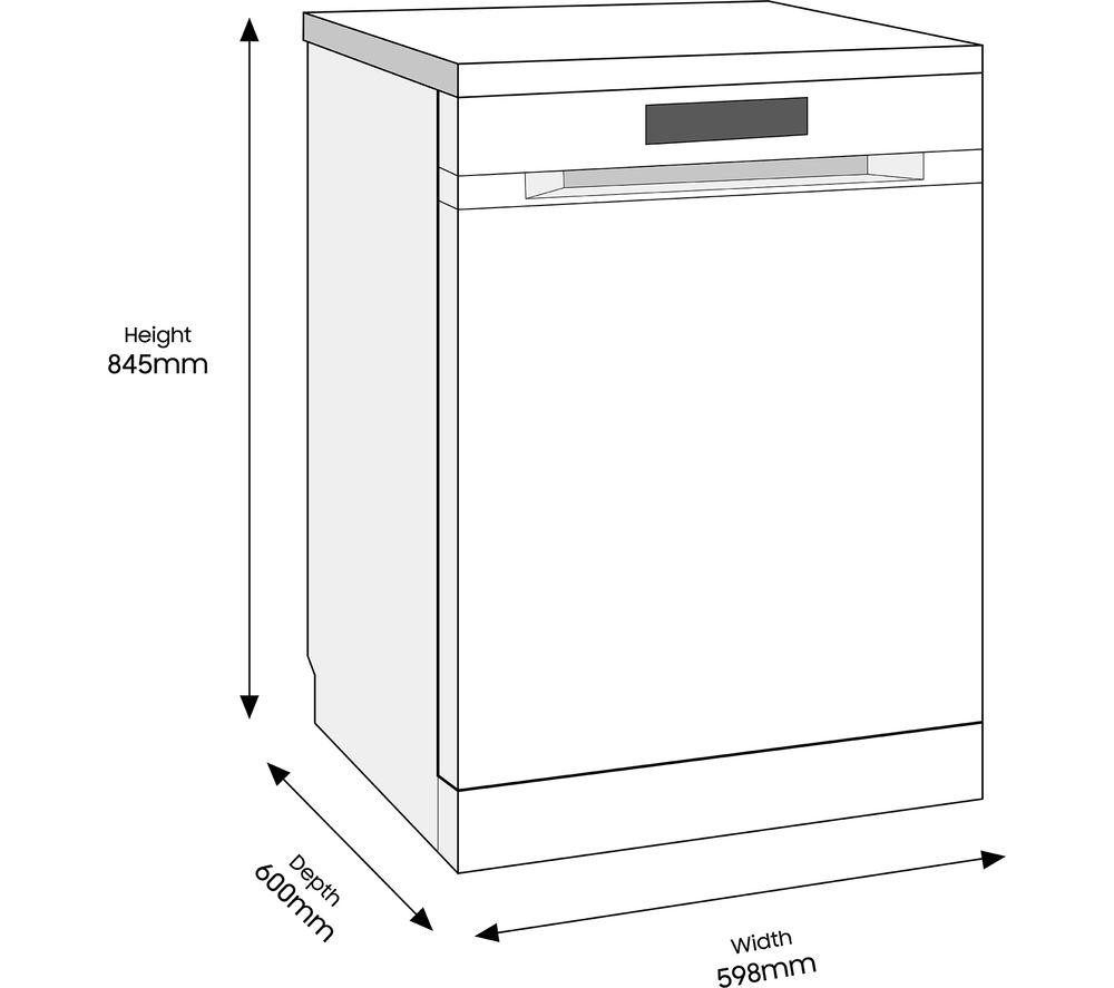 SAMSUNG Series 6 DW60M6050FS Full-size Dishwasher - Stainless Steel