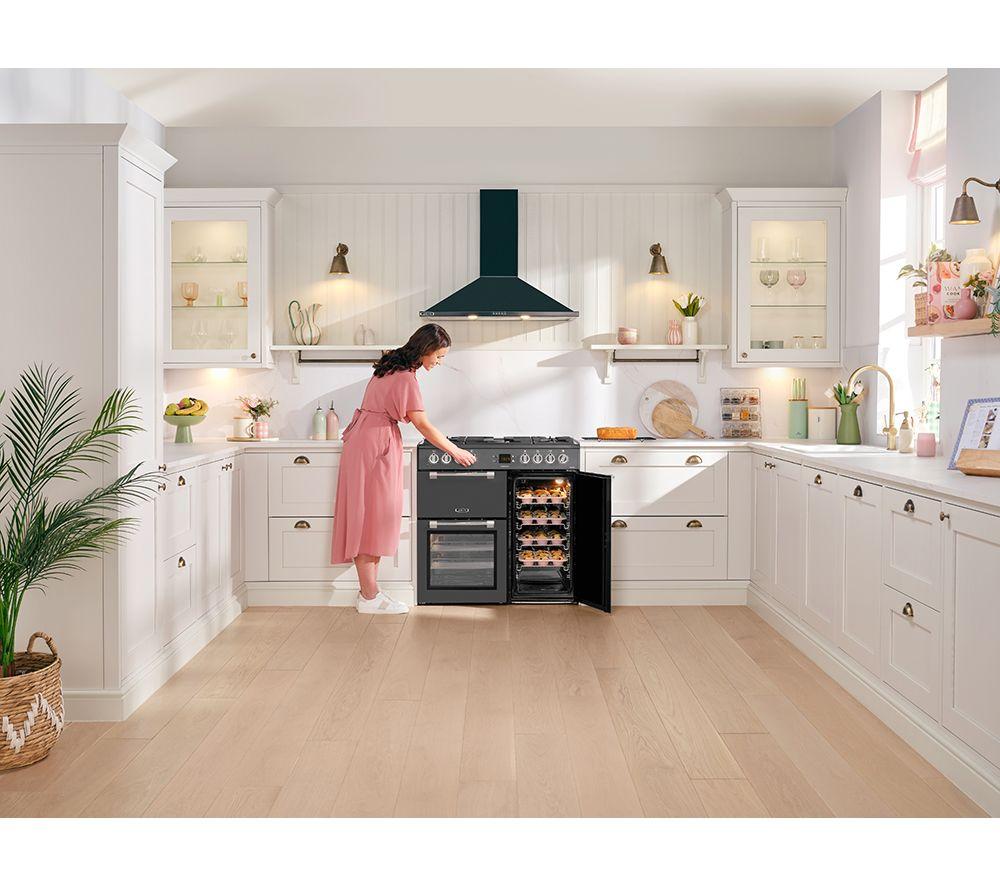 Cocina de pie LEISURE CK90F530T 90 cm de doble combustible - Antracita