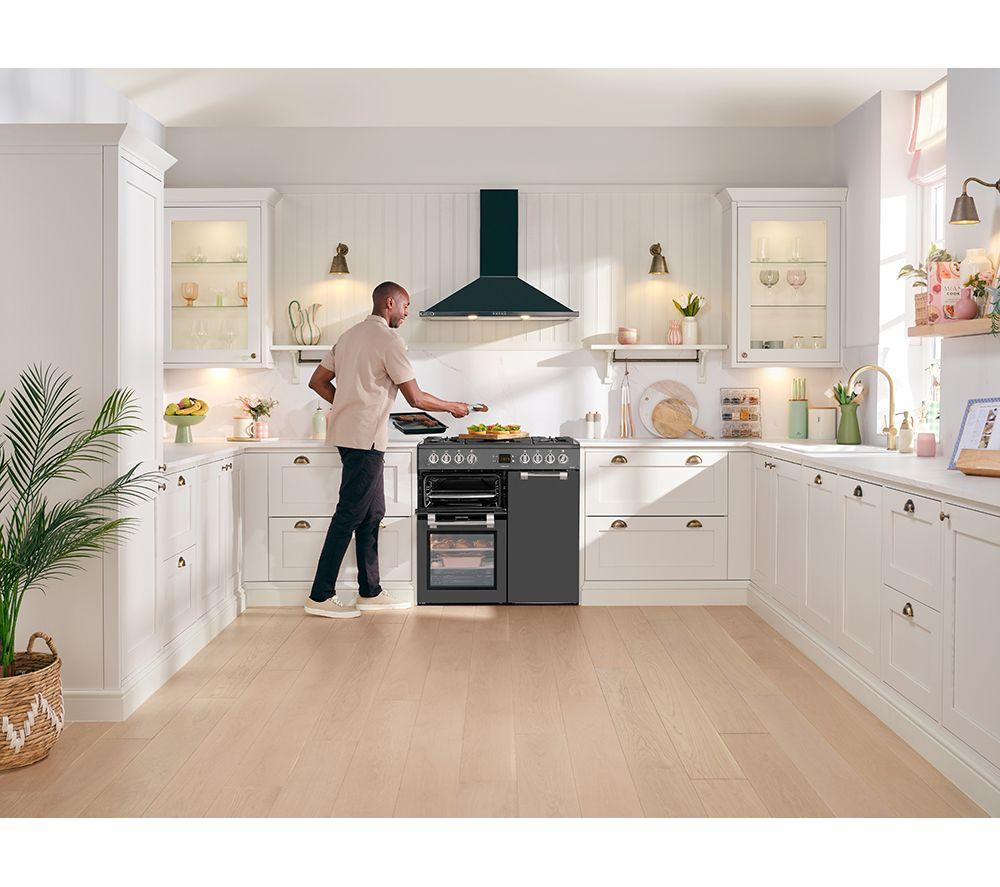 Cocina de pie LEISURE CK90F530T 90 cm de doble combustible - Antracita