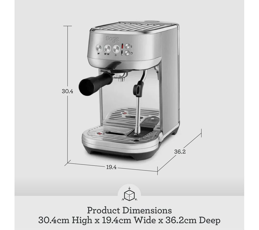 SAGE the Bambino Plus SES500 Coffee Machine - Stainless Steel