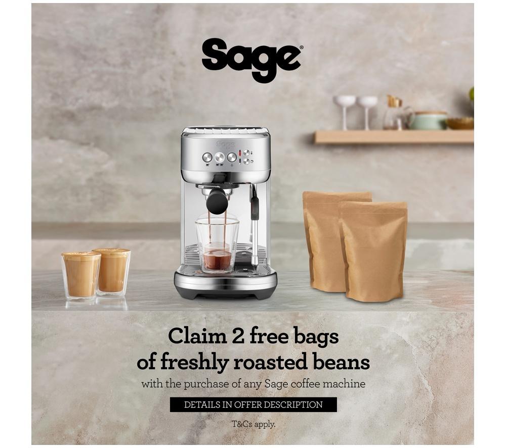 SAGE the Bambino Plus SES500 Coffee Machine - Black Stainless Steel
