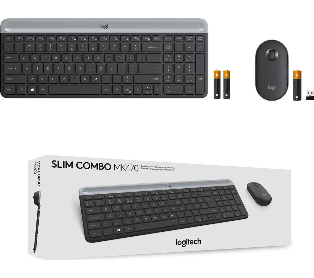 LOGITECH MK470 Wireless Keyboard and Mouse Set - Graphite