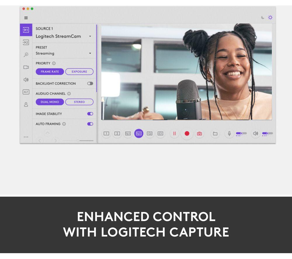 LOGITECH StreamCam Webcam Full HD USB-C - Blanca