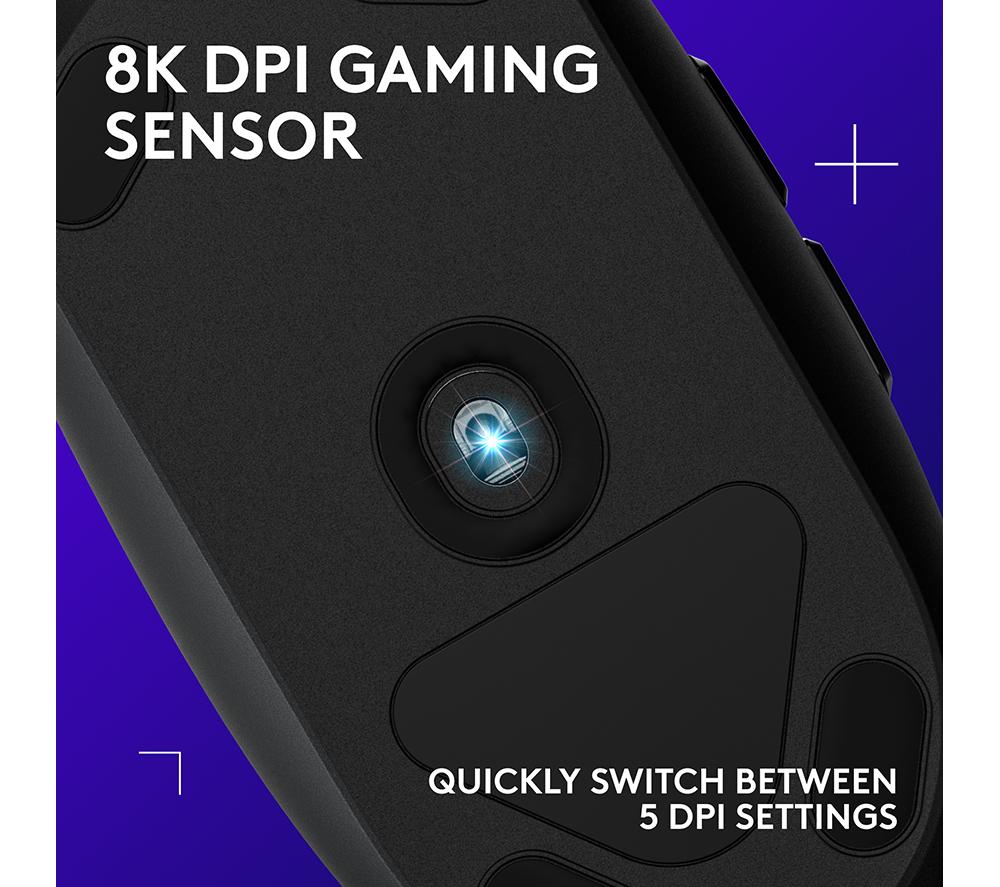 Ratón óptico para juegos LOGITECH G203 Lightsync - Negro