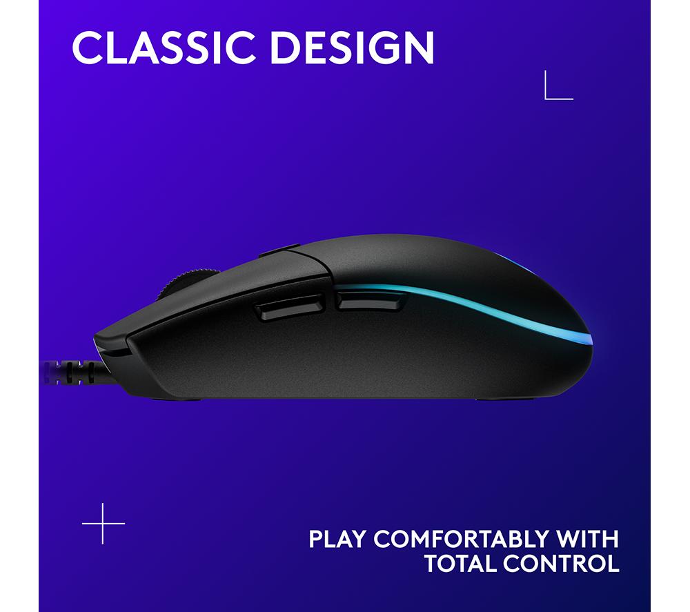 Ratón óptico para juegos LOGITECH G203 Lightsync - Negro