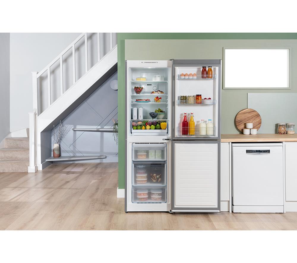 Frigorífico combi BOSCH Serie 2 KGN34NLEAG 50/50 - Plateado