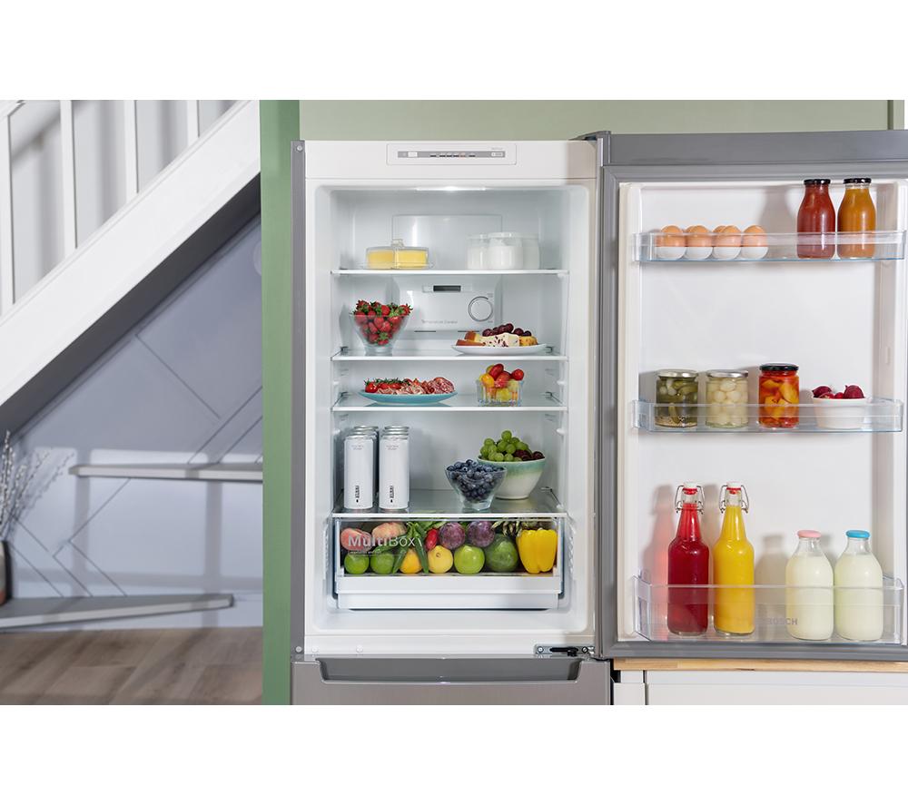 Frigorífico combi BOSCH Serie 2 KGN34NLEAG 50/50 - Plateado