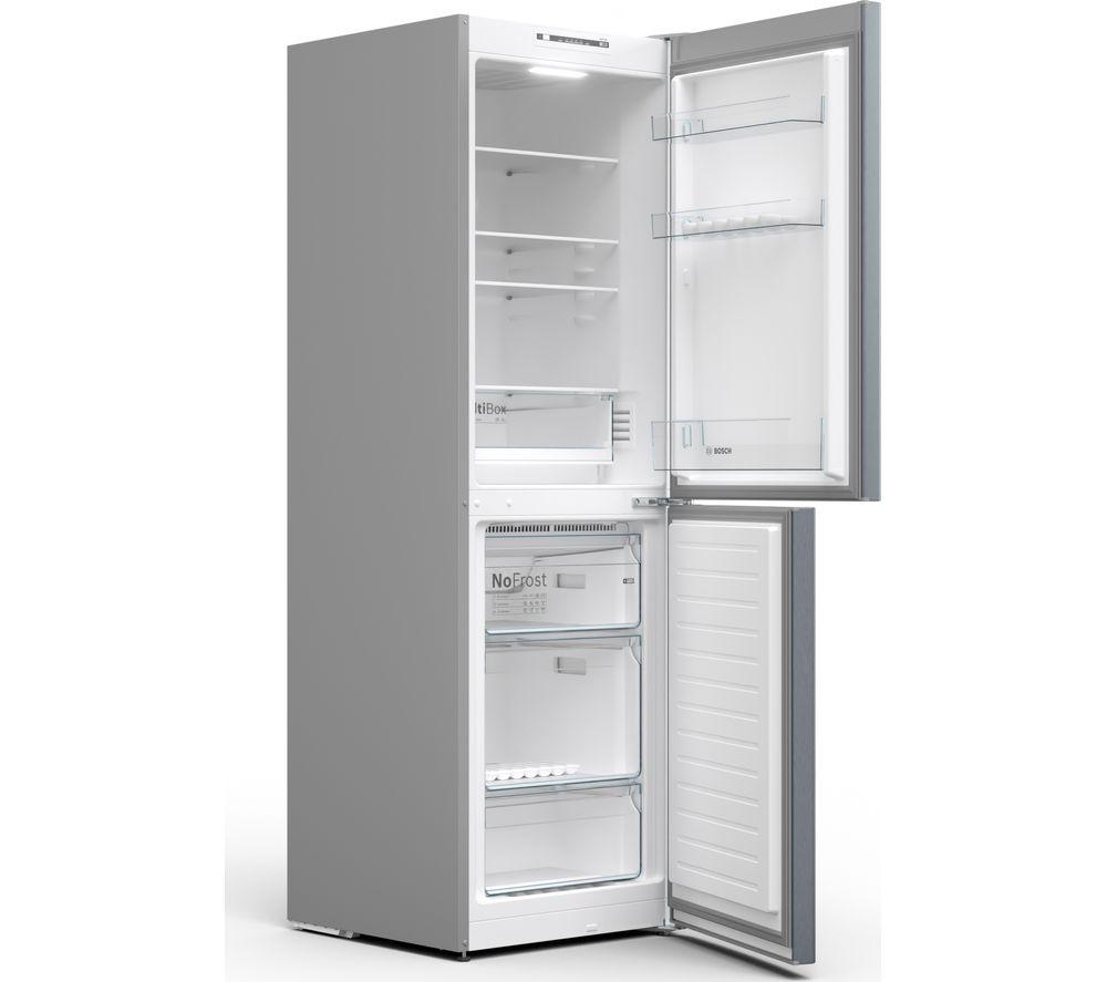 Frigorífico combi BOSCH Serie 2 KGN34NLEAG 50/50 - Plateado