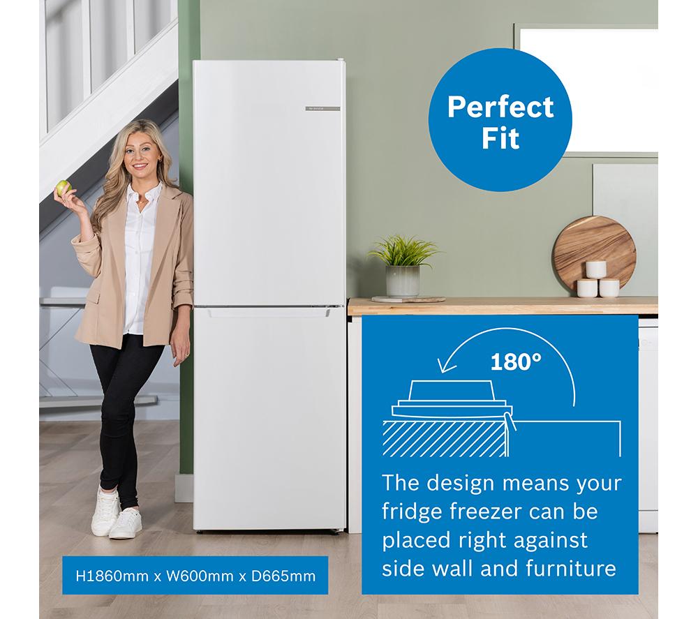 Frigorífico combi BOSCH Serie 2 KGN34NWEAG 50/50 - Blanco