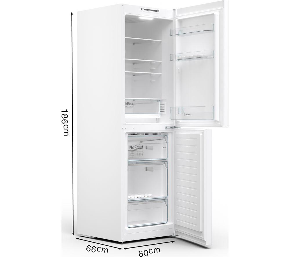 Frigorífico combi BOSCH Serie 2 KGN34NWEAG 50/50 - Blanco