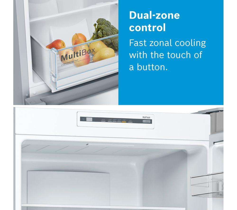 Frigorífico combi BOSCH Serie 2 KGN34NWEAG 50/50 - Blanco