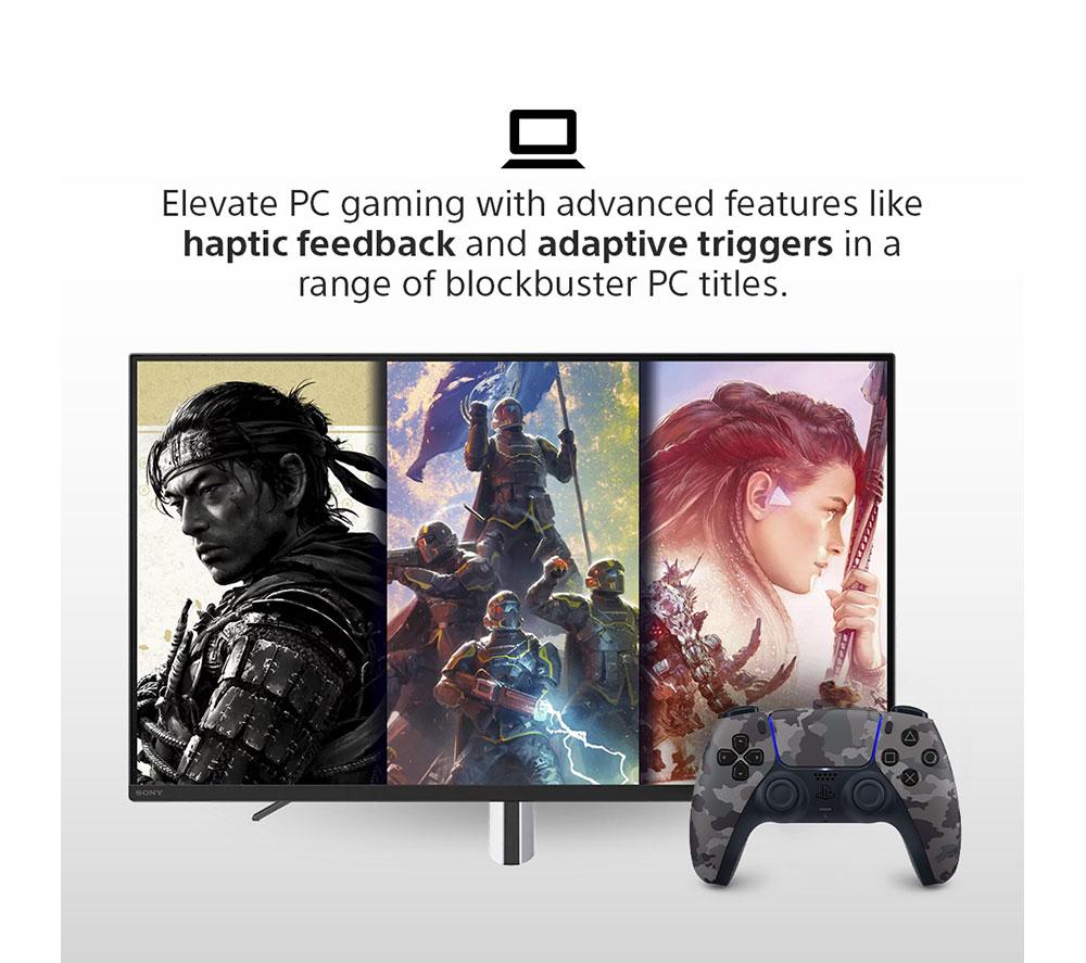 PLAYSTATION PS5 DualSense Wireless-Controller - Camouflage-Grau