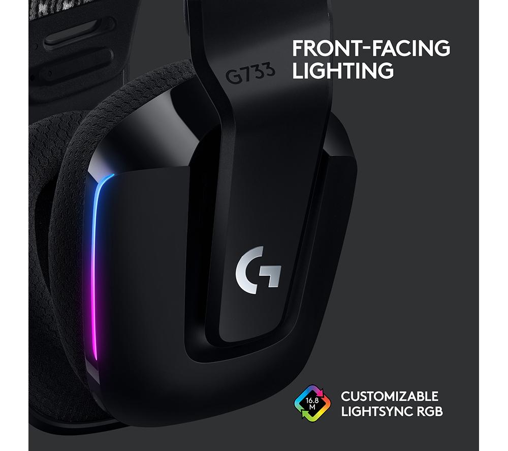 LOGITECH G733 LIGHTSPEED Kabelloses Gaming-Headset - Schwarz