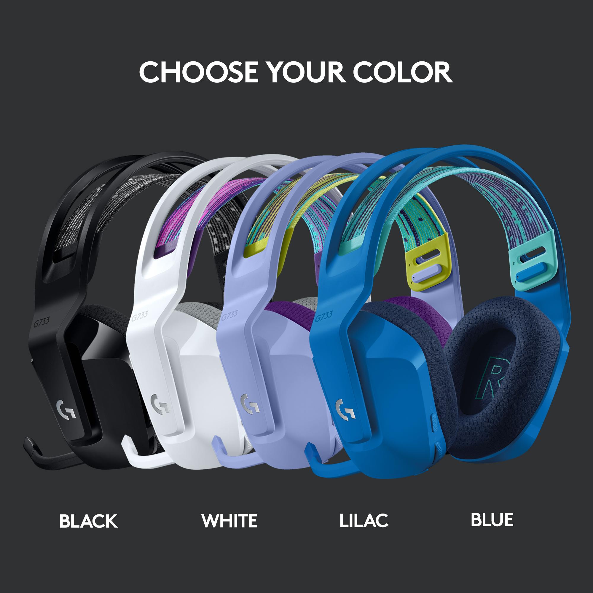 LOGITECH G733 LIGHTSPEED Kabelloses Gaming-Headset - Schwarz