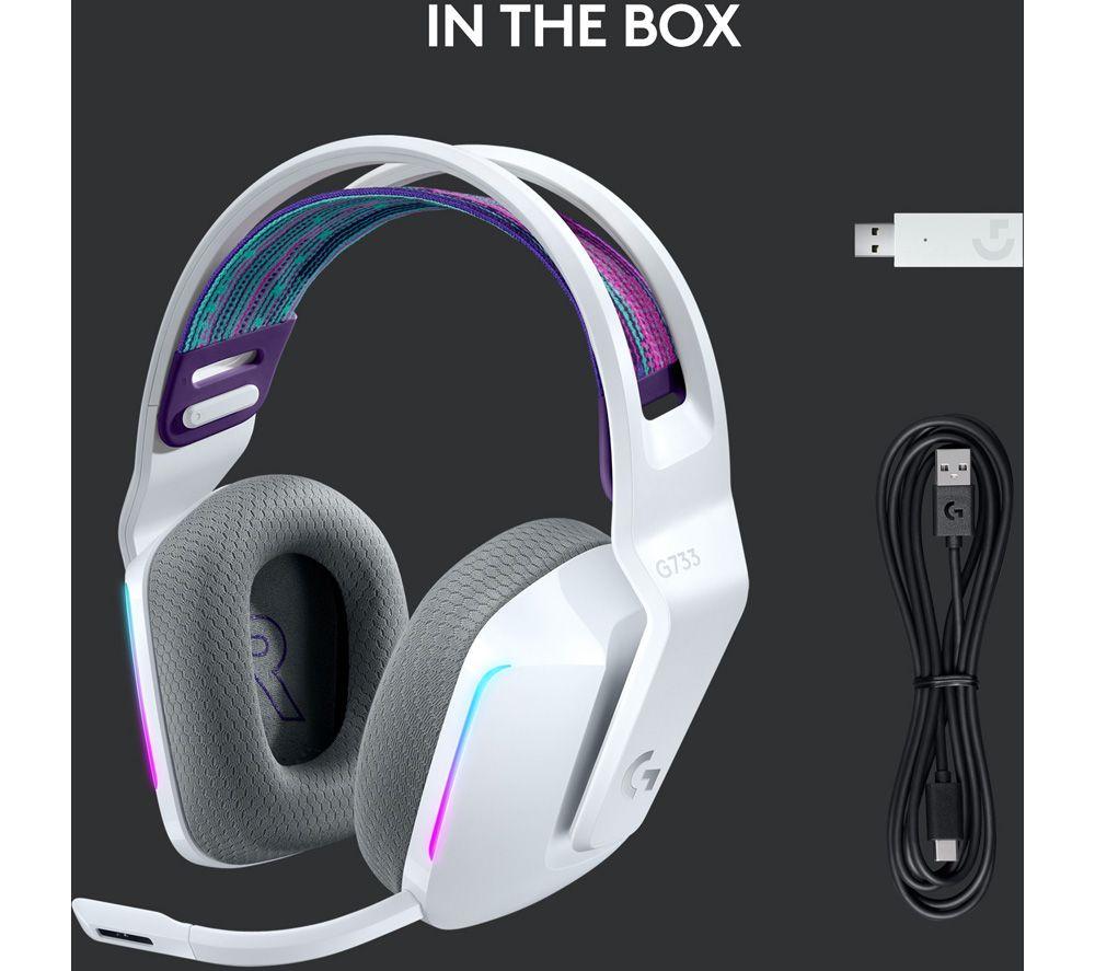 LOGITECH G733 LIGHTSPEED Kabelloses Gaming-Headset - Weiß