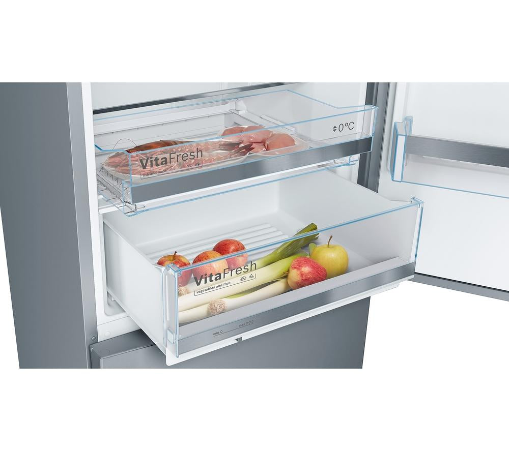 BOSCH Series 6 KGE49AICAG 70/30 Fridge Freezer - Inox