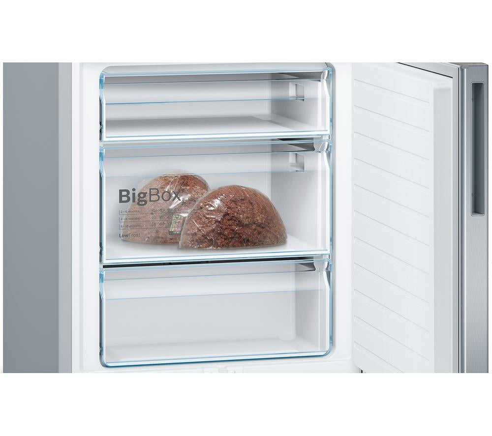 BOSCH Series 6 KGE49AICAG 70/30 Fridge Freezer - Inox