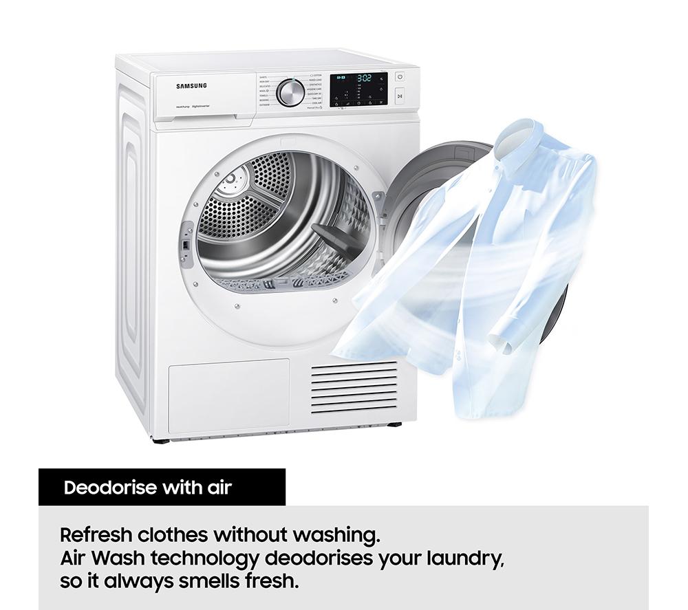 SAMSUNG Series 5 ecobubble WD80TA046BE/EU 8 kg Washer Dryer - White