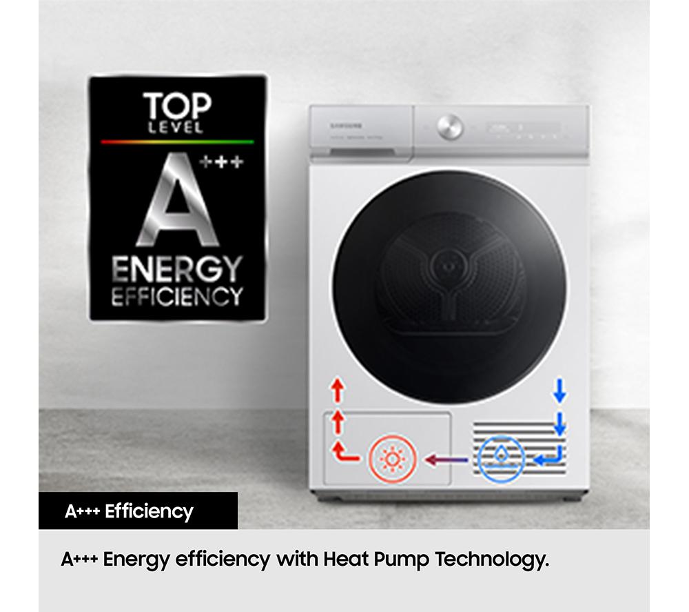 SAMSUNG Series 6 AI Energy DV90T6240LN/S1 WiFi-enabled 9 kg Heat Pump Tumble Dryer - Graphite