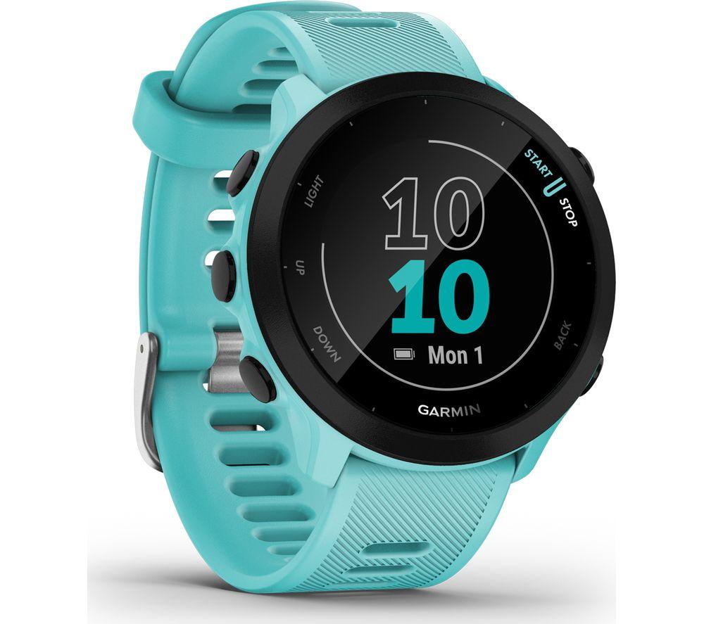 GARMIN Forerunner 55 Running Watch - Aqua Blue, Universal