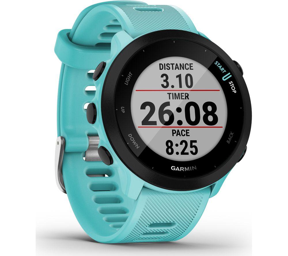 GARMIN Forerunner 55 Running Watch - Aqua Blue, Universal