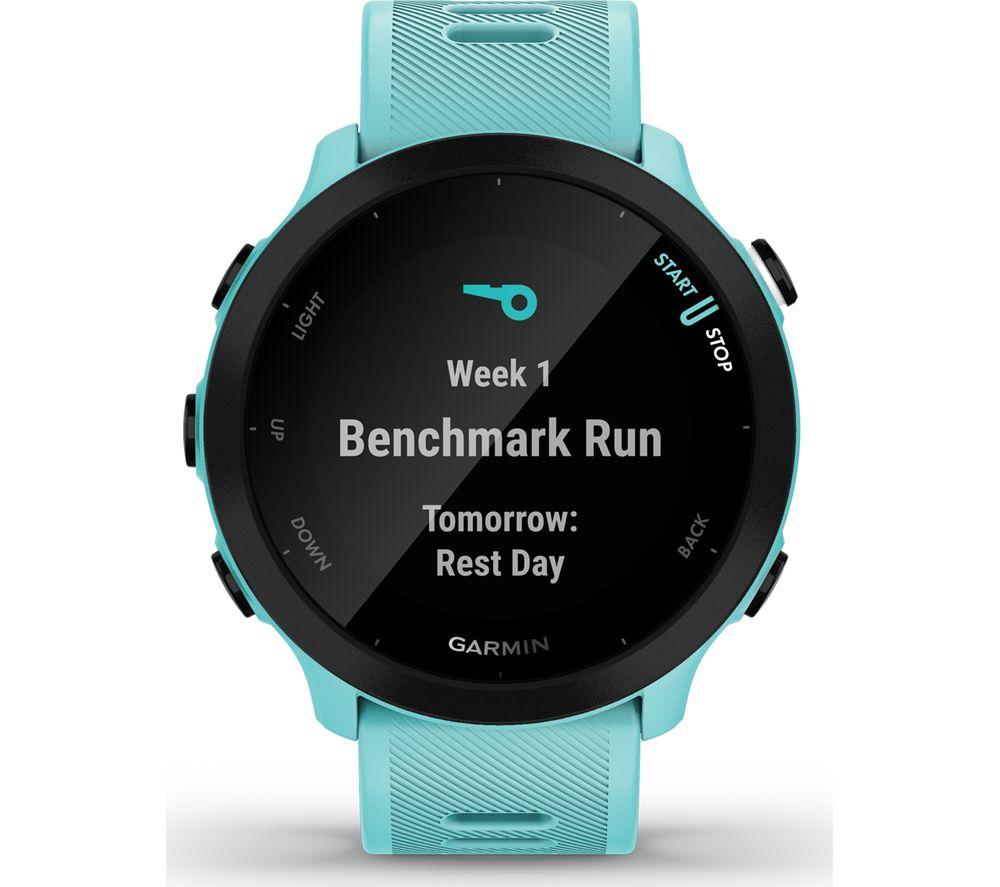 GARMIN Forerunner 55 Running Watch - Aqua Blue, Universal