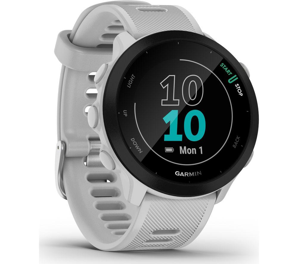 GARMIN Forerunner 55 Running Watch - Whitestone, Universal