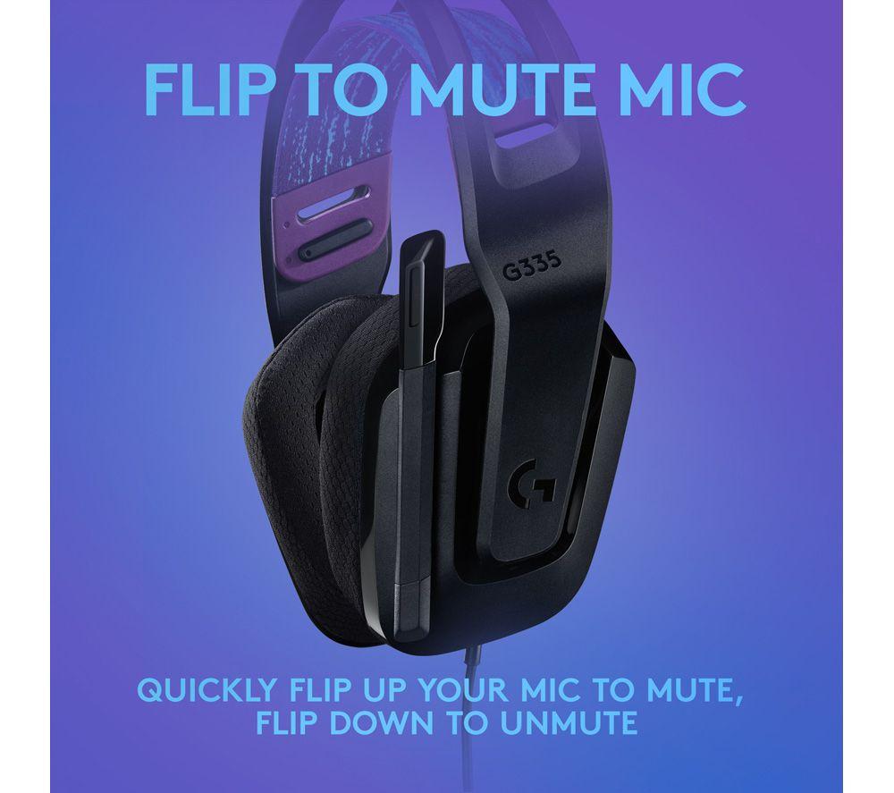 LOGITECH G335 Gaming-Headset - Schwarz