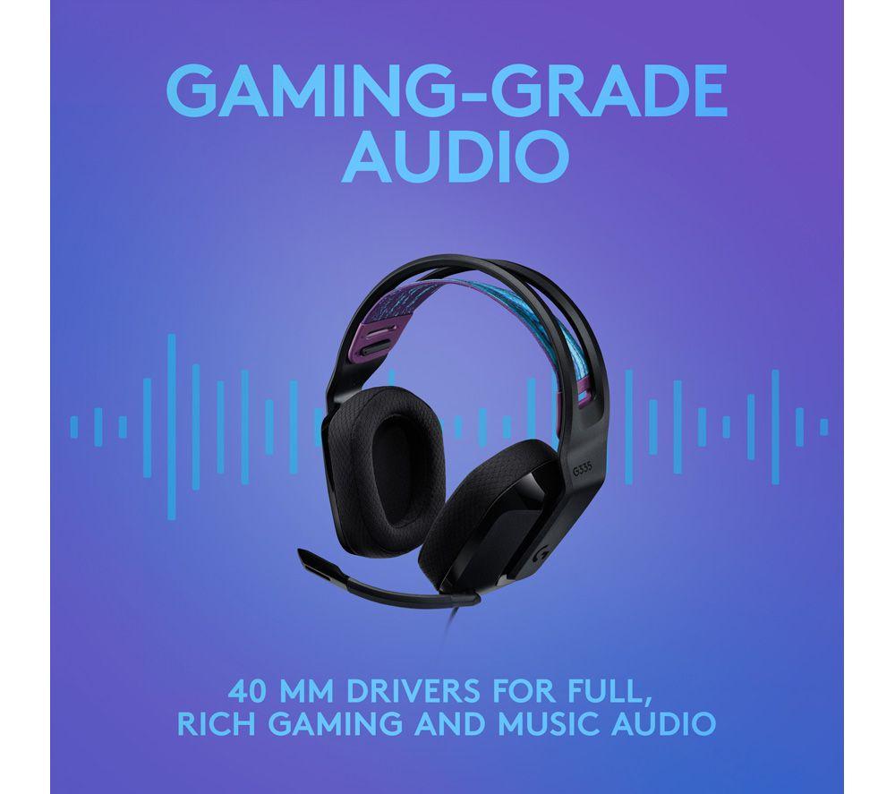 LOGITECH G335 Gaming-Headset - Schwarz