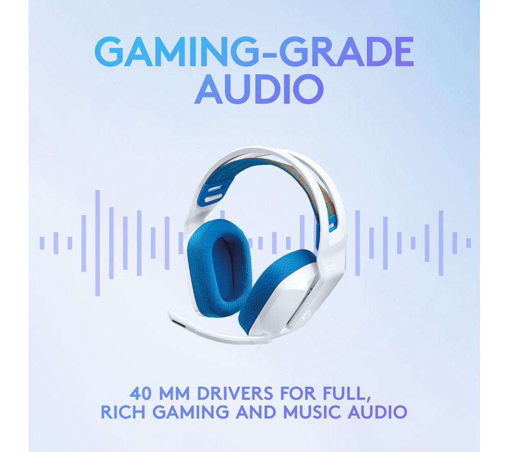 LOGITECH G335 Gaming-Headset - Weiß & Blau