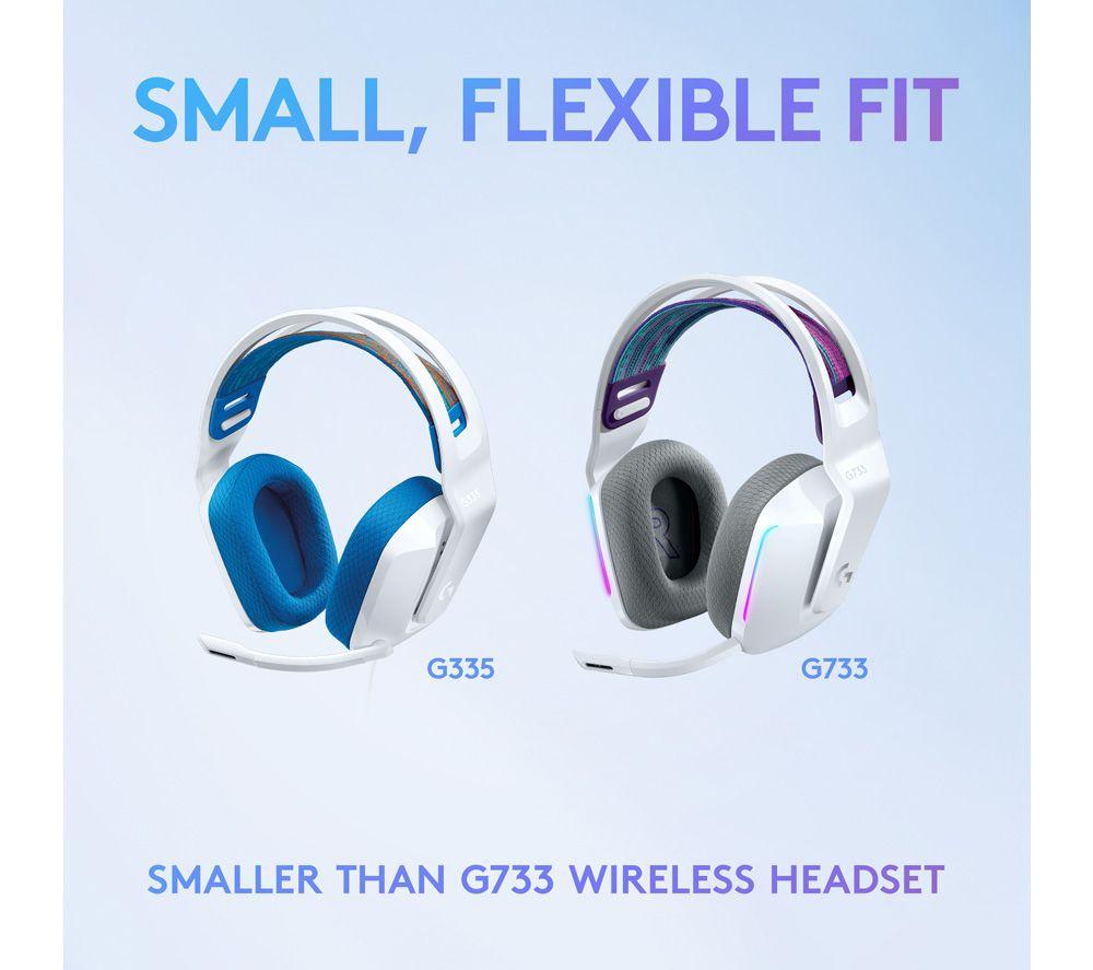 LOGITECH G335 Gaming-Headset - Weiß & Blau