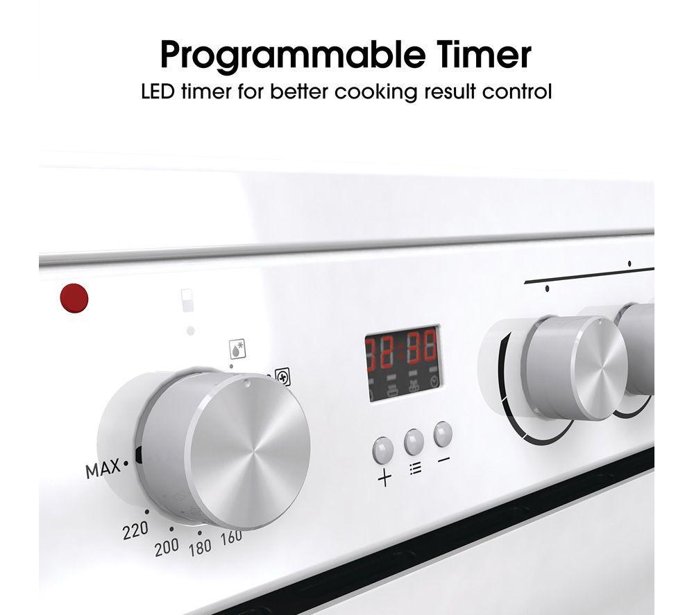 HISENSE HDE3211BWUK 60 cm Electric Ceramic Cooker - White