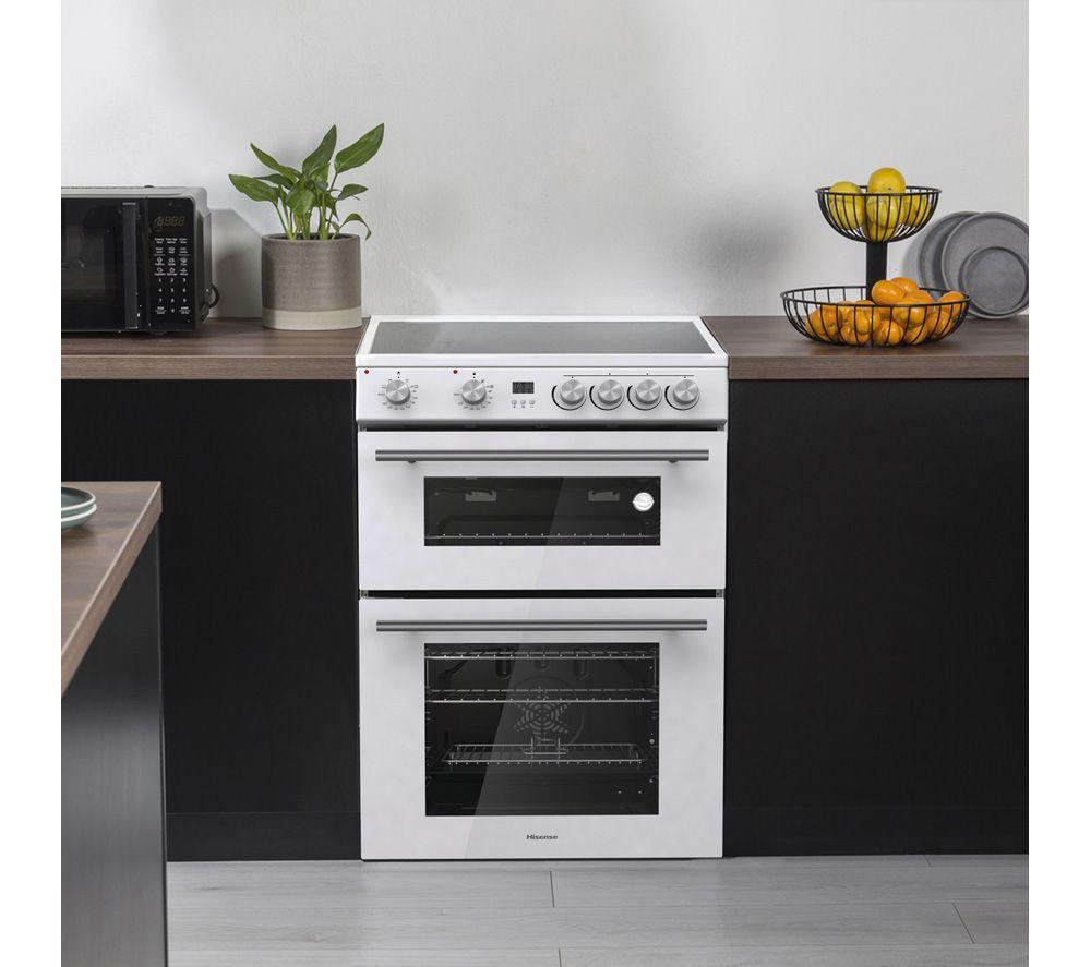 HISENSE HDE3211BWUK 60 cm Electric Ceramic Cooker - White
