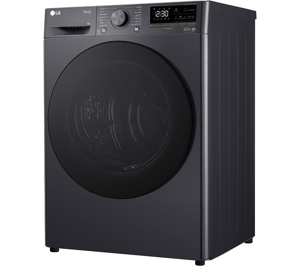 LG Series 4 ThinQ FDV709GN WiFi-enabled 9 kg Heat Pump Tumble Dryer - Slate Grey
