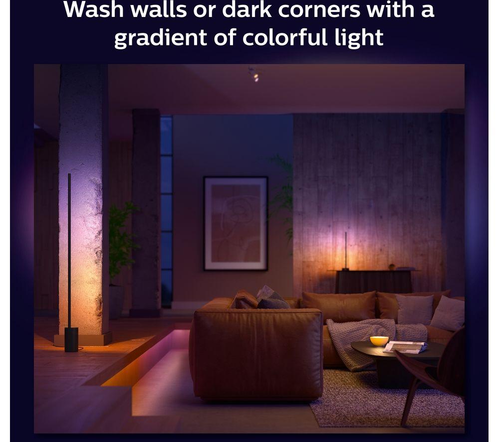PHILIPS HUE Signe Gradient White & Colour Ambiance Smart LED Floor Lamp - Black