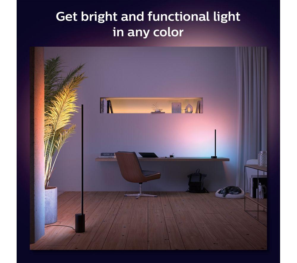 Lámpara de pie LED inteligente PHILIPS HUE Signe Gradient White & Colour Ambiance - Negra