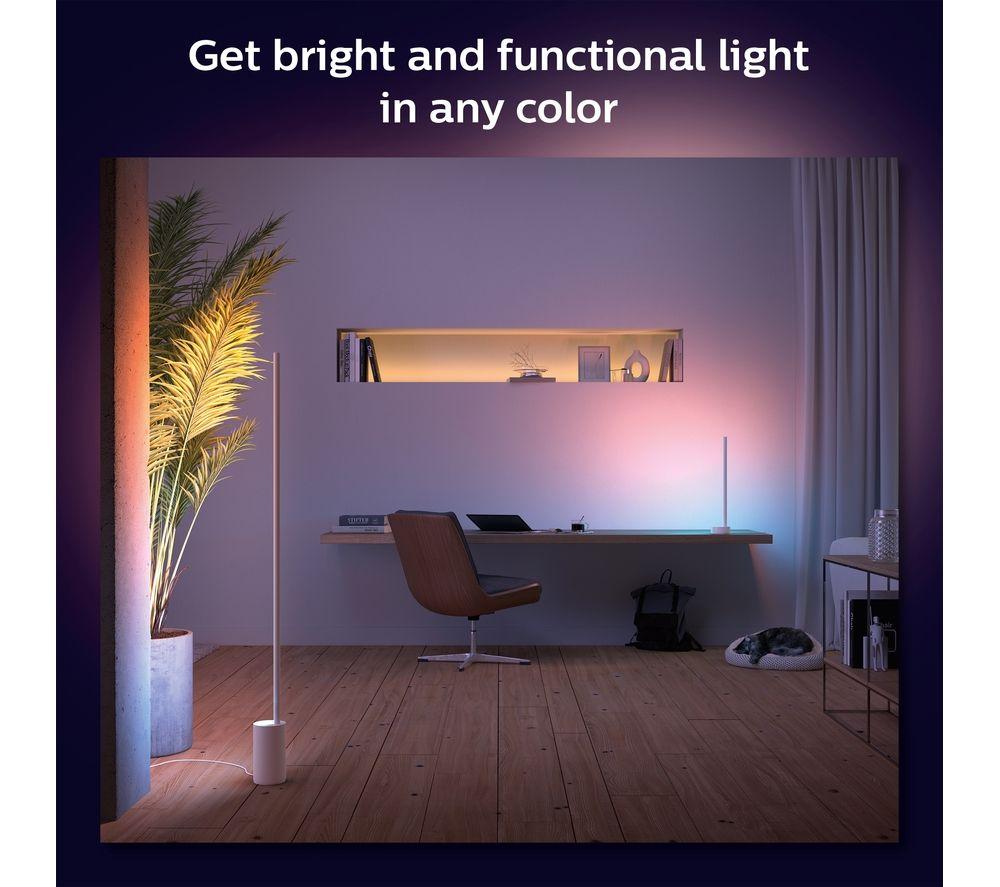 PHILIPS HUE Signe Gradient White & Colour Ambiance Smart LED Floor Lamp - White