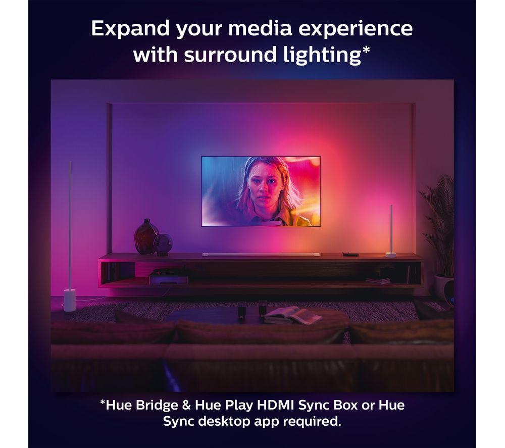 PHILIPS HUE Signe Gradient White & Colour Ambiance Smart LED Floor Lamp - White