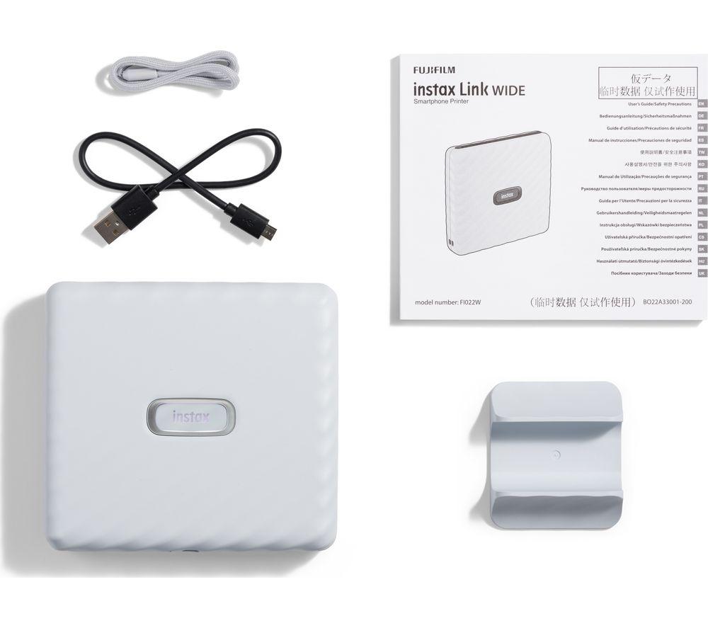 INSTAX Wide Link Photo Printer - Ash White