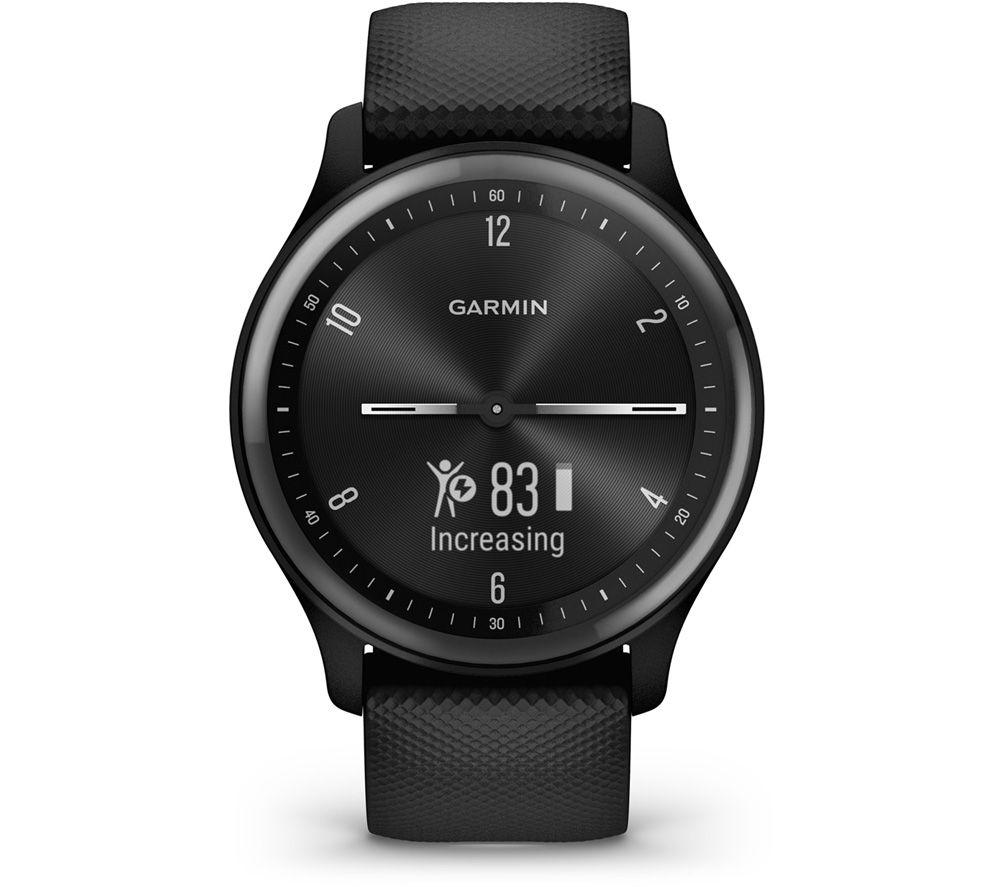 GARMIN vivomove Sport - Black, Silicone Strap, Small