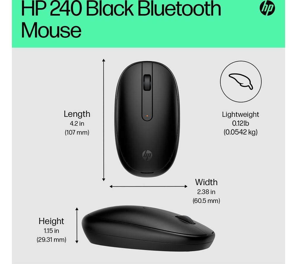 Mouse óptico inalámbrico Bluetooth HP 240 - Negro