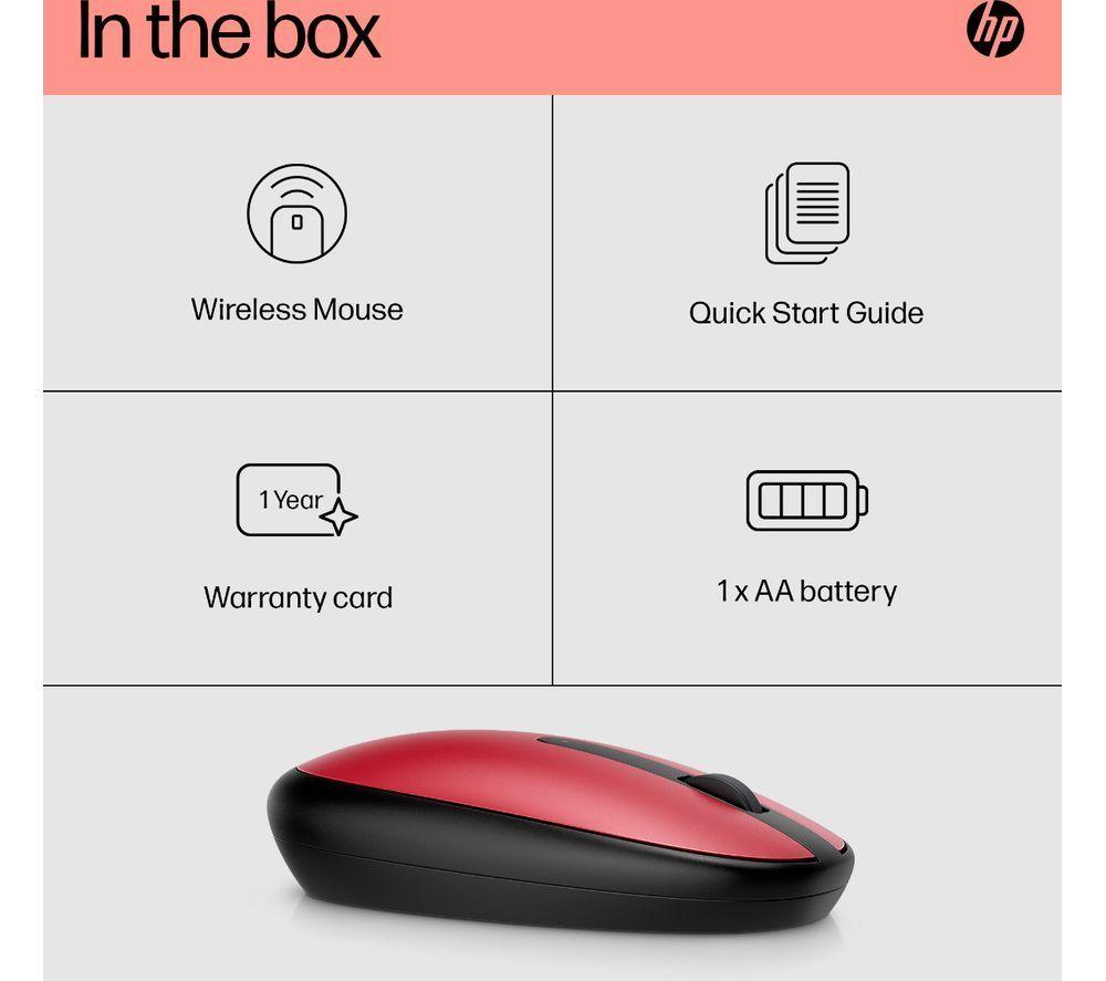 Ratón óptico inalámbrico HP 240 Bluetooth - Rojo