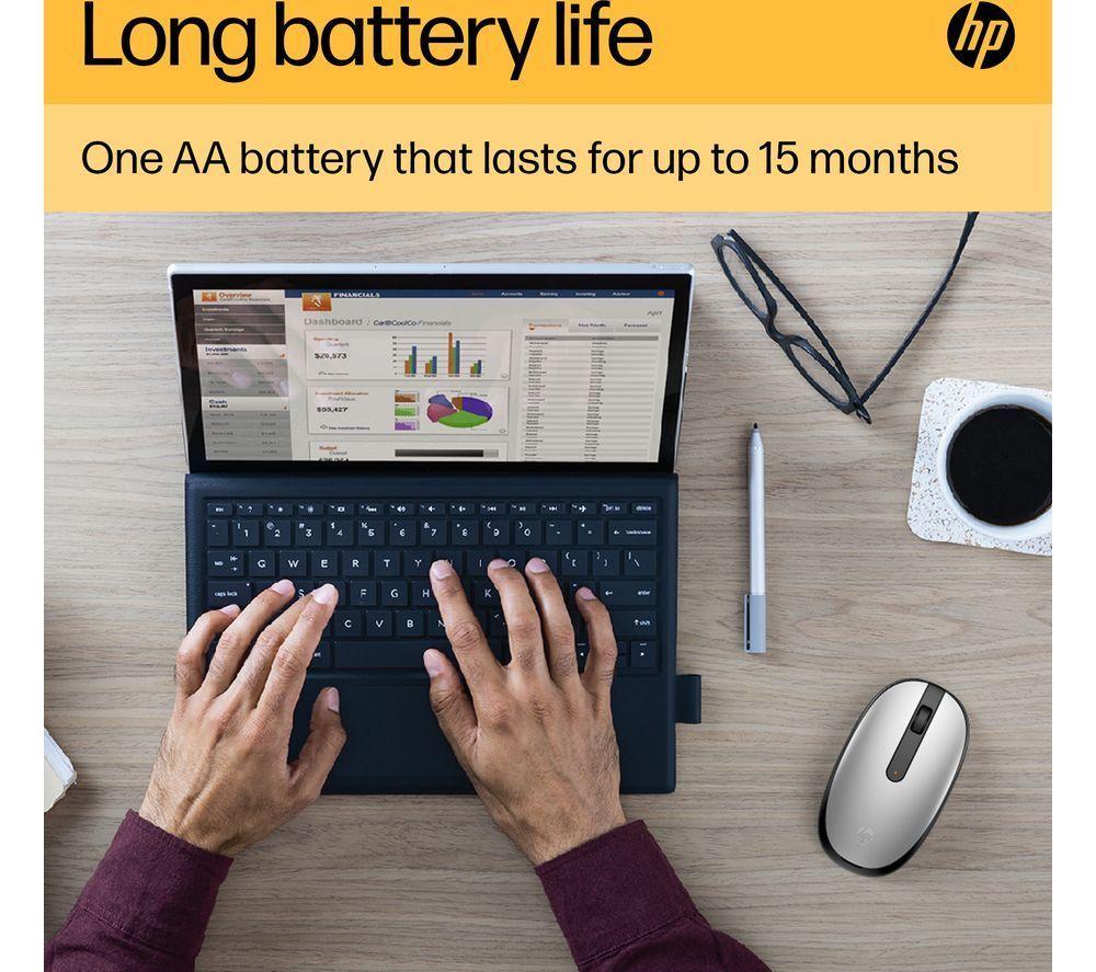 Ratón óptico inalámbrico Bluetooth HP 240 - Plateado