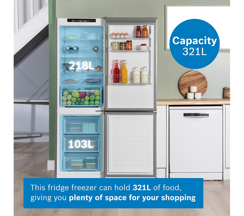 Frigorífico Combi Bosch Serie 4 KGN362LDFG 60/40 - Inox