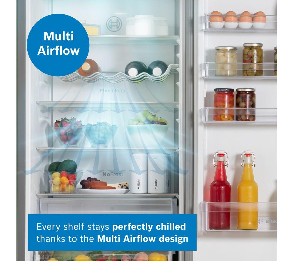 BOSCH Series 4 KGN392LDFG 70/30 Fridge Freezer - Inox