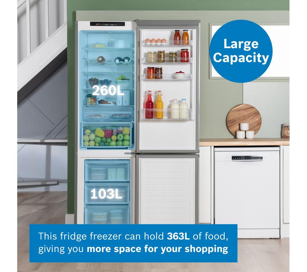 BOSCH Series 4 KGN392LDFG 70/30 Fridge Freezer - Inox